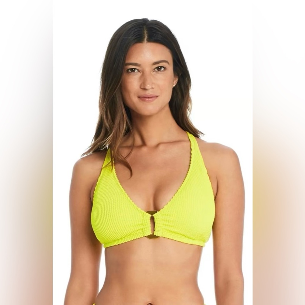 Bleu By Rob Beattie NEW swimsuit bikini top only Size 34D swimwear